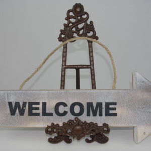 Valgustusega silt “Welcome”